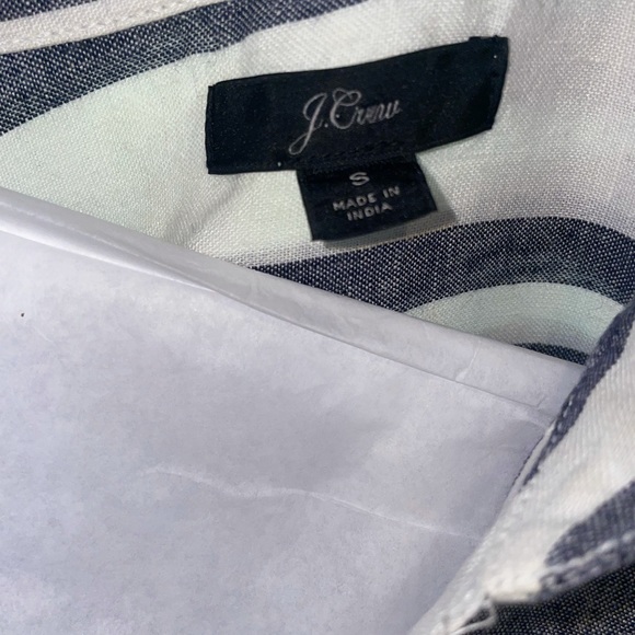 J. Crew Striped Linen Top - Picture 3 of 3
